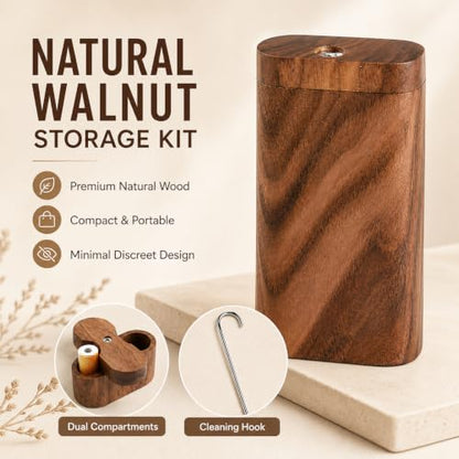 Wooden Storage Box - Modern Desktop Organizer for Small Items