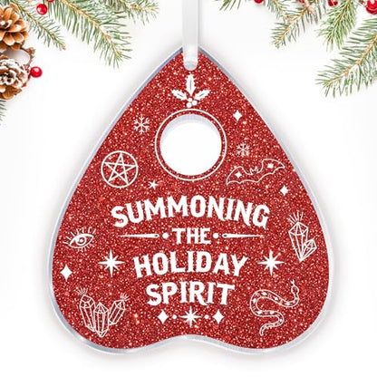 Halloween Witchy Christmas Ornament – Horror Creepmas Decor for Goths, Emo, Holiday Spirit