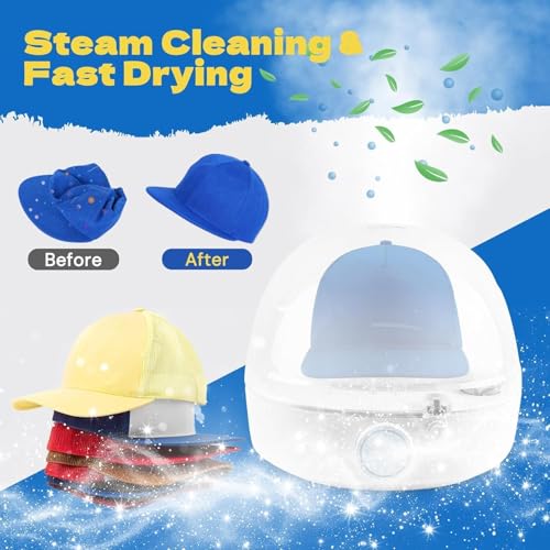 Hat Steamer & Shaper Machine for Caps & Hats - Automatic Drying & Odor Removal
