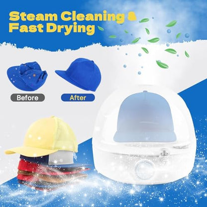 Hat Steamer & Shaper Machine for Caps & Hats - Automatic Drying & Odor Removal