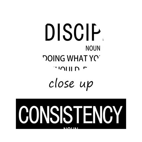 Discipline Consistency Noun Inspirational Wall Art for Office Motivational Posters Picture Prints Canvas Modern Home Decor Painting Artwork for Stretched and Framed Ready to Hang [24''W x 36''H]