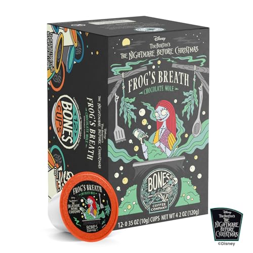 Chocolate Mole Coffee Pods - Bones Frog's Breath Low Acid Medium Roast Single-Serve K-Cup Compatible