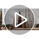 3PCS Woven Style Resin Christmas Trees Set - Holiday Tabletop Decor - Variation of THIS listing