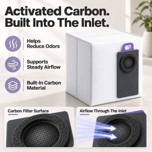 20 Pack Robot Vacuum Dust Bags with Carbon Filter for Narwal Flow 2 & Freo 20 Edge