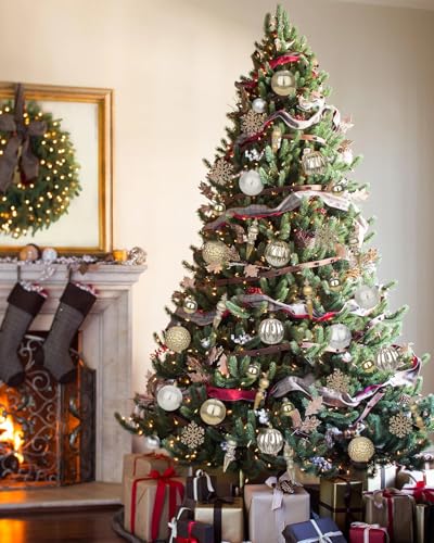 Christmas Tree Decorations Set 92 pcs Shatterproof Ornaments Gold & Silver - Variation of THIS listing