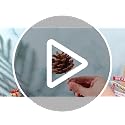24 Pcs Natural Pine Cones for Christmas Decorations with Wired Picks