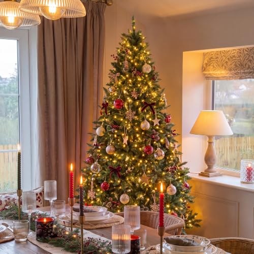 6ft Prelit Christmas Tree with Multi-Color RGBW Lights & App Control - Green