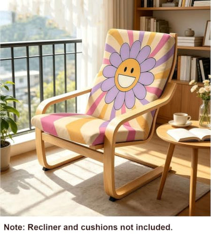 Poang Chair Cushion Cover - Stretch Slipcover for Rocking Chair - Variation D