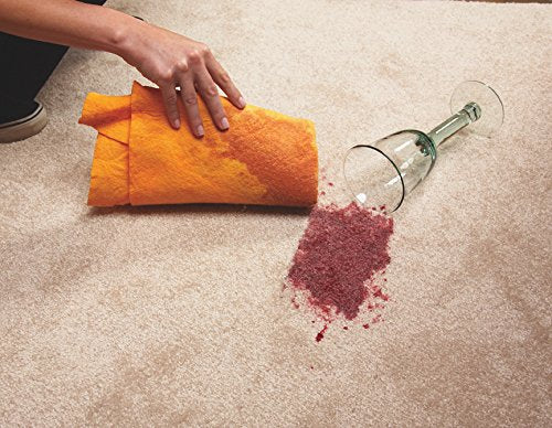 Original Shamwow - Super Absorbent Multi-Purpose Cleaning Shammy Chamois Towel Cloth - Holds 10X its Weight in Liquid - Machine Washable - Will Not Scratch (8 Pack, Orange)