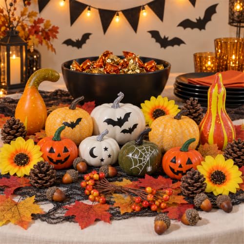 87PCS Fall Decorations Set for Home Autumn Halloween Thanksgiving