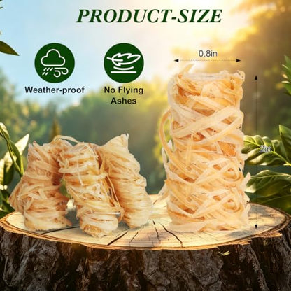 72PCS Waterproof Fire Starters for Fireplace BBQ Camping & Fire Pits