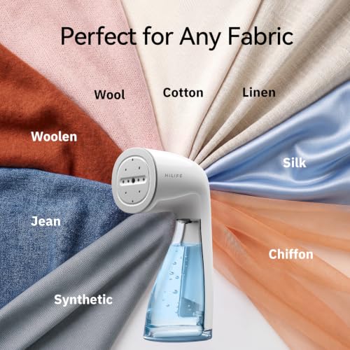 HiLIFE Portable Clothes Steamer 1100W with 300ml Capacity - Ivory