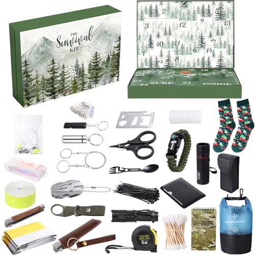 Survival Christmas Advent Calendar 2026 for Men - Outdoor & Emergency Gear