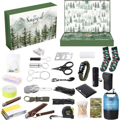 Survival Christmas Advent Calendar 2026 for Men - Outdoor & Emergency Gear