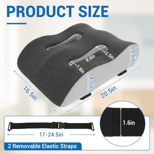 Ergonomic Memory Foam Recliner Leg Rest Cushion with Breathable Vents