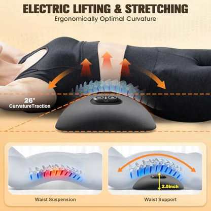 Rechargeable Triple Fusion Back Massager with Heat - Sciatica Relief, Smooth Spine - FunBy