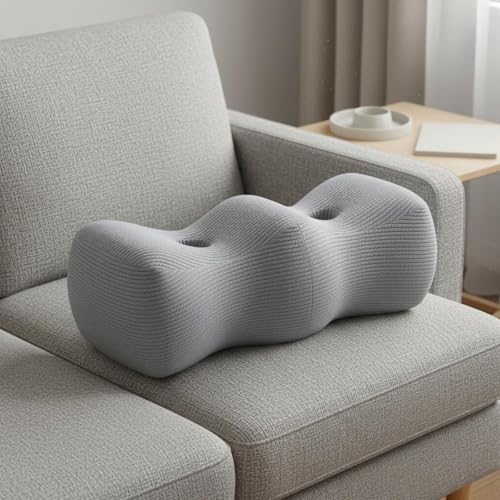 Memory Foam Knee Pillow for Side Sleepers Support Cushion with Cooling Cover