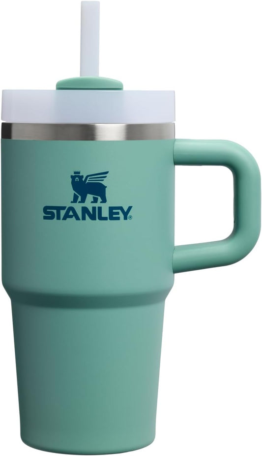 STANLEY Quencher H2.0 Tumbler - 20 oz Insulated Stainless Steel with Handle & Straw | BPA-Free | Spring Green