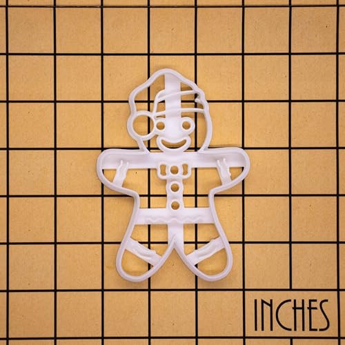 Christmas Gingerbread Man Cookie Cutter with Santa Hat - Baking & Crafting Tool