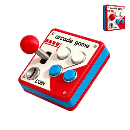 PulseForge Retro Arcade Game Light Switch Cover with Joystick & Colorful Buttons - 1 Pcs