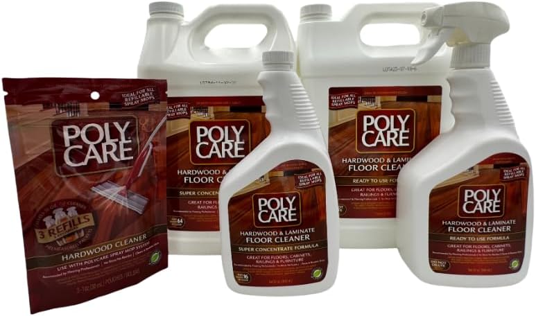 Regine Switzerland Hardwood Floor Cleaner - Super Concentrate 40 Fl Oz (2 Pack) | Residue-Free Solution for Spray Mops
