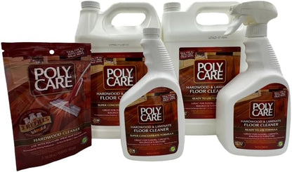 Regine Switzerland Hardwood Floor Cleaner - Super Concentrate 40 Fl Oz (2 Pack) | Residue-Free Solution for Spray Mops