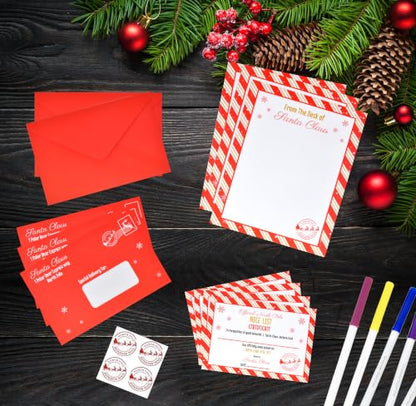 Christmas Letters from Santa Kit with Certificates & Envelopes - 10 Sets
