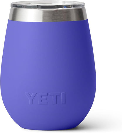 YETI Rambler 10 oz Wine Tumbler - Vacuum Insulated Stainless Steel with MagSlider Lid | Ultramarine Violet