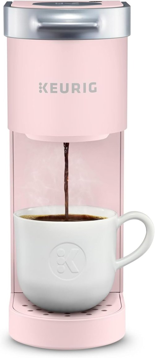 Keurig K-Mini Coffee Maker - Compact Single Serve K-Cup Pod Brewer | 6 to 12oz, Dusty Rose Finish