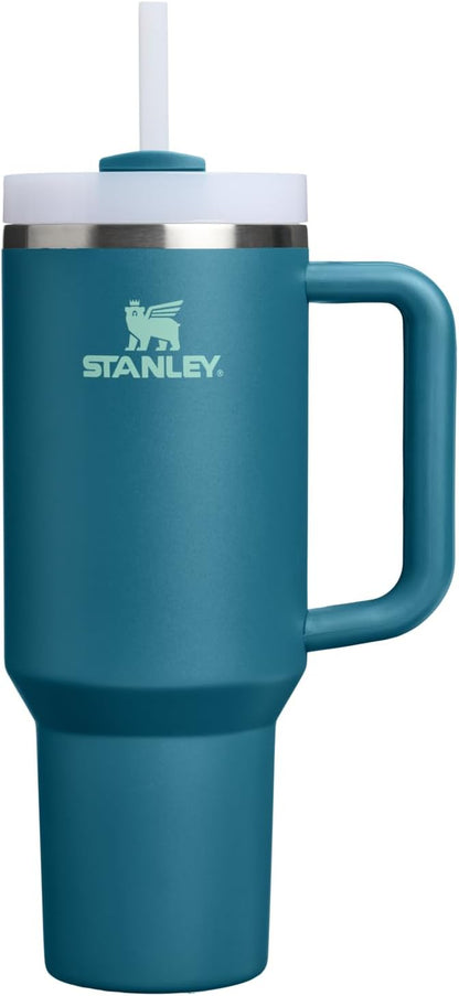 STANLEY Quencher H2.0 Tumbler - 40 oz Insulated Stainless Steel Cup with Handle & Straw | Coastal Teal