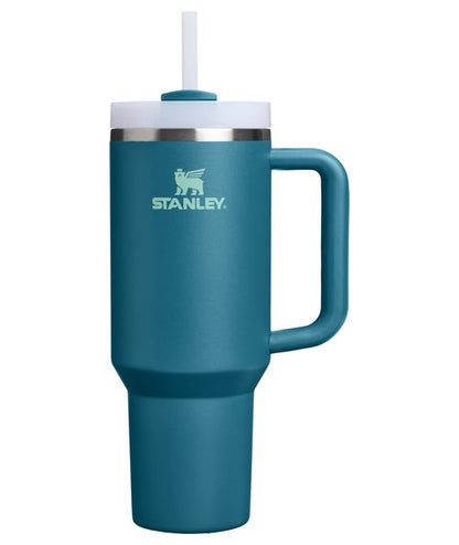 STANLEY Quencher H2.0 Tumbler with Handle and Straw 40 oz | Flowstate 3-Position Lid | Cup Holder Compatible for Travel | Insulated Stainless Steel Cup | BPA-Free | Coastal Teal