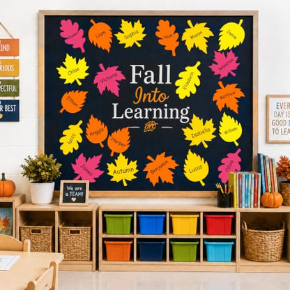 160 Pcs Fall Leaf Cutouts for Bulletin Boards and Classroom Decor