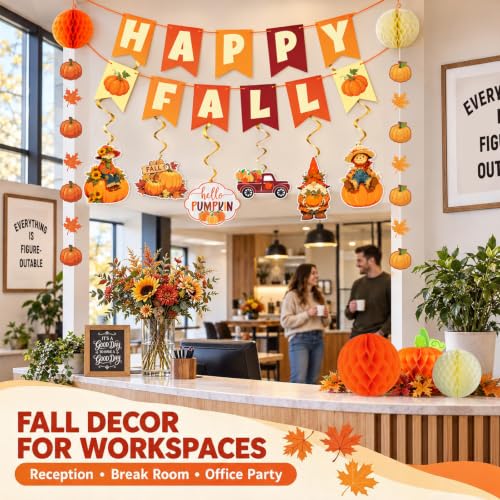 Fall Party Decorations Set for Home Classroom Office - Autumn Harvest Decor
