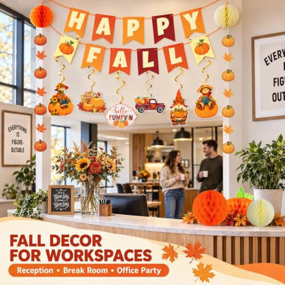 Fall Party Decorations Set for Home Classroom Office - Autumn Harvest Decor