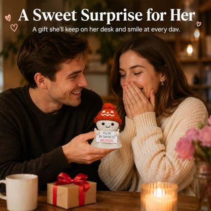 Halloween Boo Basket Stuffers for Him and Her - Crochet Ghost & Funny Gift Set