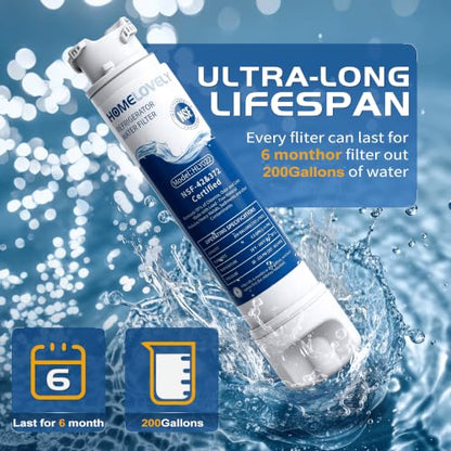 Water Filter Replacement Cartridge 3 Pack for Frigidaire & LG Refrigerators