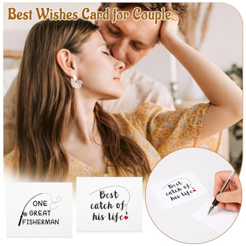 His and Hers 20oz Coffee Mug Set with Keychain & Card - Black & Cream, Couples Gift
