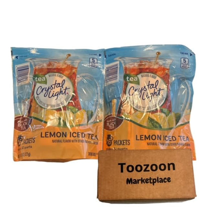 Crystal Light Lemon Iced Tea Drink Mix - Lemon - 4.26 oz 16 ct 2 pk (32 count) by Toozoon