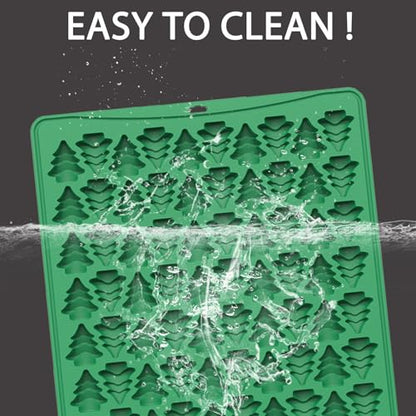 Christmas Tree Silicone Candy Mold 100 Cavities - Green QY253