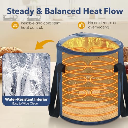 Medium Dough Proofer for Sourdough Bread with Digital Temperature & Timer