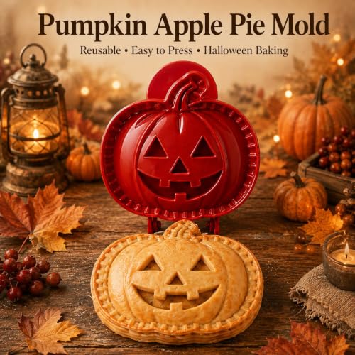 Halloween Mini Hand Pie Mold Set Skull - Fall Themed Pastry Press for Easy Baking