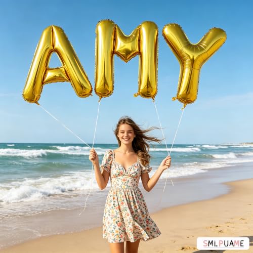 Large Gold Letter A Foil Balloon - 40 Inch Helium Alphabet for Party Decorations - Gold Letter a