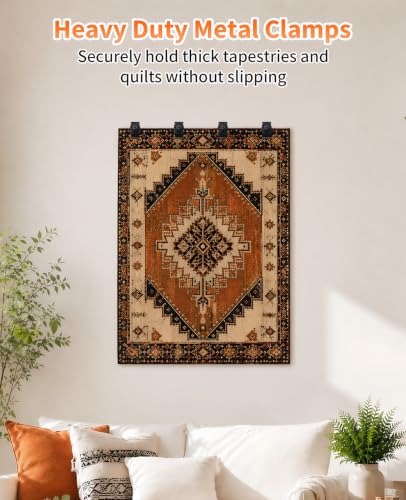 Heavy Duty Tapestry Hangers Clips for Wall Art, Quilts & Rugs