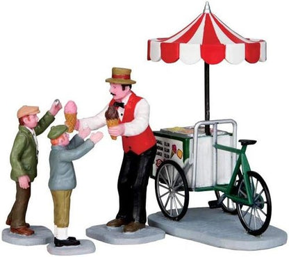 Lemax - Gelato Cart Set | Perfect for Summer Parties & Events - 4 Piece Collection