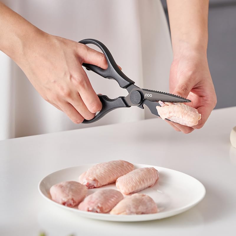 OOU Kitchen Shears, Ultra Sharp Come-apart Kitchen Scissors, Multipurpose Heavy Duty Chopping Scissors