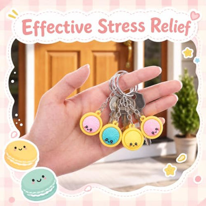 MTLEE Dumpling Keychain No Rebound Cute Charm 24 Classic Dumplings