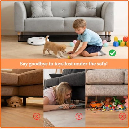 Under Couch Blocker and Bed Blocker for Pets - Black 394 × 3.94 Inch