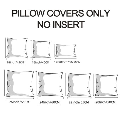 All Smiles Dark Green Christmas Tree Pillow Covers 20x20 Set of 2 - 20" Cushion Covers