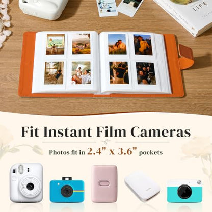 Mini Photo Album Green for Polaroid Hi-Print 2x3 and Snap - Holds 320 Photos