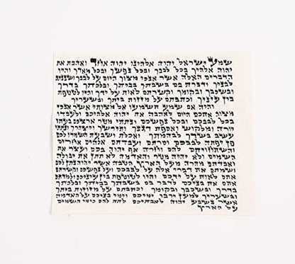 Kosher Mezuzah Scroll From Israel - Klaf Mezuza Parchment by ProShofar (5")